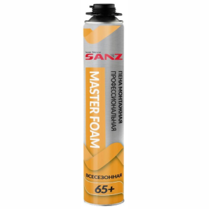 Пена монтажная профессиональная MASTER SANZ PU FOAM, всесезонная, 850г -10С
