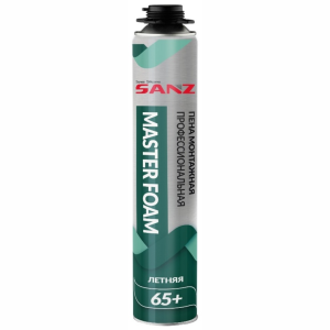 Пена монтажная профессиональная MASTER SANZ PU FOAM, летняя, 850г
